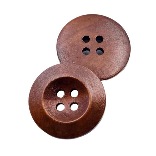 9mm-40mm runde Holzknöpfe, Farbe 11, 17mm 15 Stk von Eoyajsze