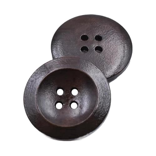 9mm-40mm runde Holzknöpfe, Farbe 12, 20mm 15 Stk von Eoyajsze