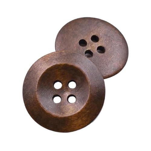 9mm-40mm runde Holzknöpfe, Farbe 14, 15mm 15 Stk von Eoyajsze