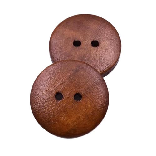 9mm-40mm runde Holzknöpfe, Farbe 21, 20mm 15 Stk von Eoyajsze