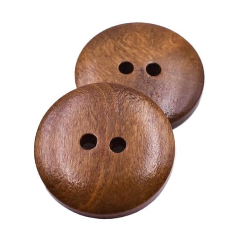 9mm-40mm runde Holzknöpfe, Farbe 24, 11mm 20 Stk von Eoyajsze
