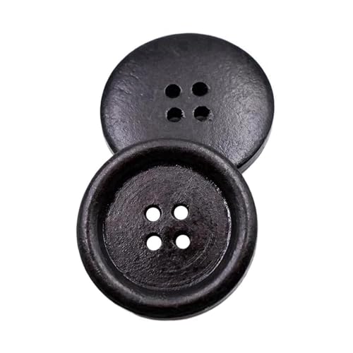 9mm-40mm runde Holzknöpfe, Farbe 7, 10mm 20 Stk von Eoyajsze