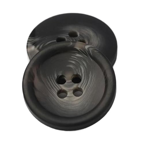 Harzknöpfe, 15–34mm, rund, mit vier Löchern, Farbe 5, 25mm 10 Stk von Eoyajsze