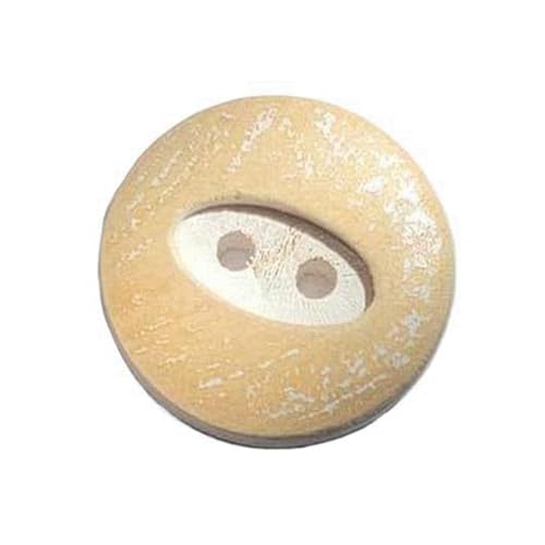 Holzknöpfe mit zwei Löchern, Farbe 2, 15mm 10 Stk von Eoyajsze