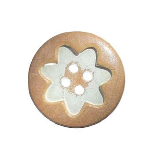 Holzknöpfe mit zwei Löchern, Farbe 3, 15mm 16 Stk Holzknöpfe mit zwei Löchern, Farbe 3, 15mm 16 Stk von Eoyajsze