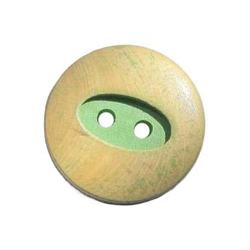 Holzknöpfe mit zwei Löchern, Farbe 5, 15mm 12 Stk von Eoyajsze