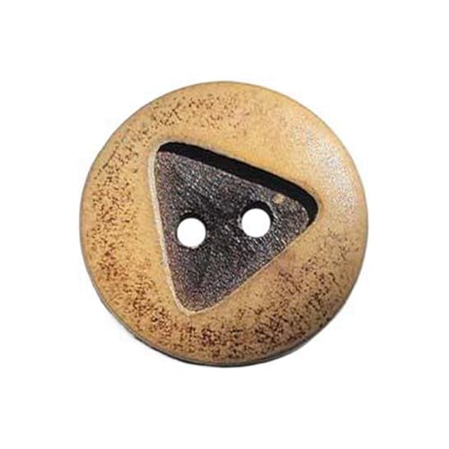 Holzknöpfe mit zwei Löchern, Farbe 6, 15mm 16 Stk von Eoyajsze