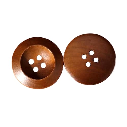 Holzknopf 20mm/25mm Strickjackenknopf, Farbe 2, 25mm 8 Stk von Eoyajsze