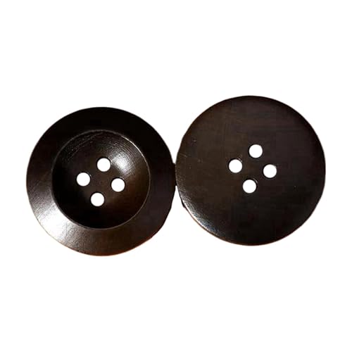 Holzknopf 20mm/25mm Strickjackenknopf, Farbe 3, 25mm 4 Stk von Eoyajsze
