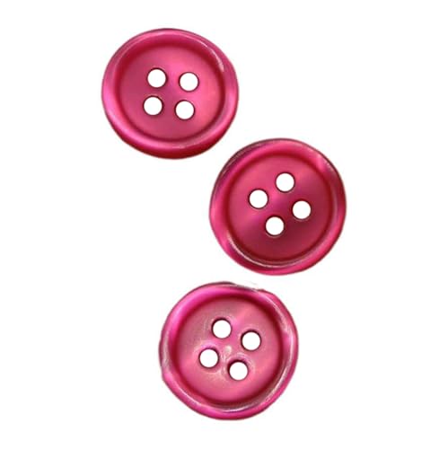 Knöpfe aus Kunstharz, 4 Löcher, 9 mm - 25 mm, Farbe 5, 18 mm, 10 Stück von Eoyajsze
