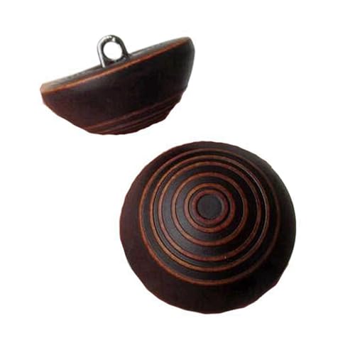 Pilzknopf 12mm-22mm Holzmaserungsknopf, Farbe 4, 22mm 10 Stk von Eoyajsze