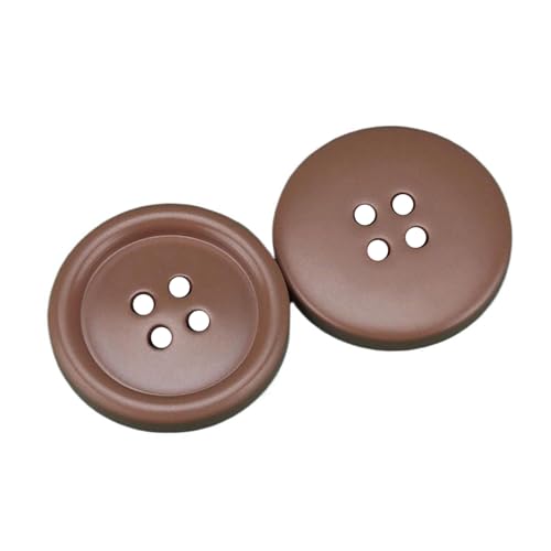 Runde Knöpfe aus Harz mit vier Löchern, 15–30mm, Farbe 6, 25mm 10 Stk von Eoyajsze
