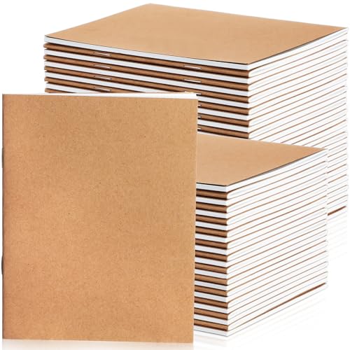 Epakh Mini-Notizbuch, Kraftpapier, unliniert, blanko, Skizzenbücher, Reisetagebuch, Notizblock für Studenten, Schule, Schreiben, 48 Seiten, 24 Blatt, 10,7 x 14,9 cm, Braun, 75 Stück Epakh Mini-Notizbuch, Kraftpapier, unliniert, blanko, Skizzenbücher, Reisetagebuch, Notizblock für Studenten, Schule, Schreiben, 48 Seiten, 24 Blatt, 10,7 x 14,9 cm, Braun, 75 Stück von Epakh