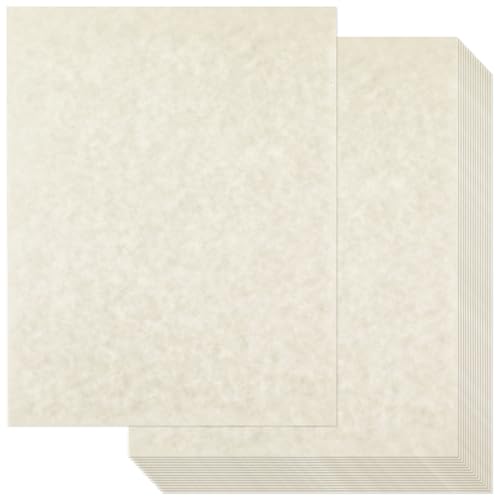 Epakh Pergamentpapier, 21,6 x 27,9 cm, Standard-Buchstaben, Vintage, farbig, altes Pergament, doppelseitiges Druckpapier, Hellgrau, 100 Stück Epakh Pergamentpapier, 21,6 x 27,9 cm, Standard-Buchstaben, Vintage, farbig, altes Pergament, doppelseitiges Druckpapier, Hellgrau, 100 Stück von Epakh