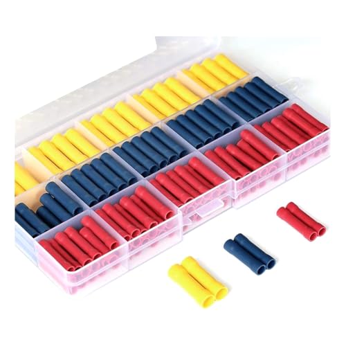 Epdpekc 200-Teiliges Set mit Stoßverbindern und Crimp-Steckverbindern, 10-22 AWG-Drahtcrimp-Steckverbinder, Rot, Blau, Gelb, Klemmen-Sets von Epdpekc