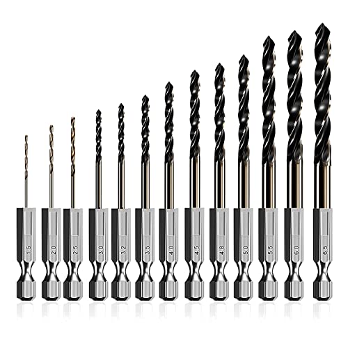 Epdpekc metrische bits mit sechskantschaft, 13-teilig, schnellwechsel-hss-schlagschrauber-sechskant-bits für metall Epdpekc metrische bits mit sechskantschaft, 13-teilig, schnellwechsel-hss-schlagschrauber-sechskant-bits für metall von Epdpekc