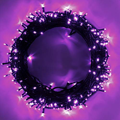 Epesl Lichterketten Lila - 15M 120 LEDs Weihnachtslicht Erweiterbar Speicherfunktion 8 Modi Innen und Außen Wasserdicht Lichterkette Dekoration für Halloween Bäume Party Garten Weihnachts - Violett Epesl Lichterketten Lila - 15M 120 LEDs Weihnachtslicht Erweiterbar Speicherfunktion 8 Modi Innen und Außen Wasserdicht Lichterkette Dekoration für Halloween Bäume Party Garten Weihnachts - Violett von Epesl