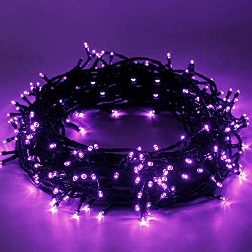Weihnachten Lichterkette Lila - 25M 220 LEDs Weihnachtslicht Erweiterbar Speicherfunktion 8 Modi Innen und Außen Wasserdicht Lichterkette Halloween Dekoration für Garten Weihnachtsbaum - Violett Weihnachten Lichterkette Lila - 25M 220 LEDs Weihnachtslicht Erweiterbar Speicherfunktion 8 Modi Innen und Außen Wasserdicht Lichterkette Halloween Dekoration für Garten Weihnachtsbaum - Violett von Epesl