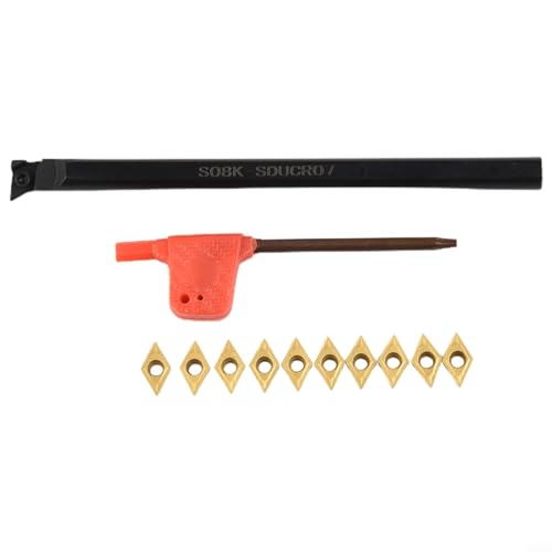EpheyFIF S08K-SDUCR07 Drehmaschinen-Drehwerkzeughalter, Bohrstange und Klinge für DCMT0702 Einsatz 8 x 125 mm EpheyFIF S08K-SDUCR07 Drehmaschinen-Drehwerkzeughalter, Bohrstange und Klinge für DCMT0702 Einsatz 8 x 125 mm von EpheyFIF