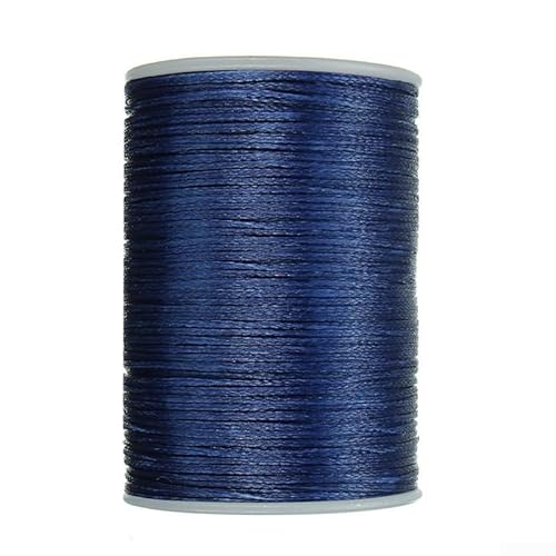 Gewachstes Garn, 78 m, 0, 8 mm Polyester für hohe Beanspruchung zum Nähen, Lederhandwerk und Heimwerkerarbeiten (Blau) von EpheyFIF
