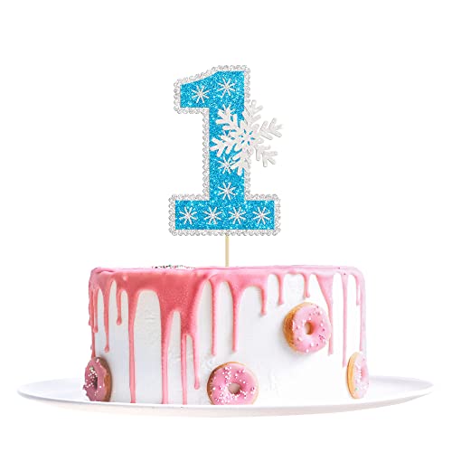 1 x Schneeflocke Zahl 1 Tortenaufsatz Glitzer Schneeflocke für den 1. Geburtstag Party Kuchen Pick Winter Schneeflocke Thema Babyparty Kinder erster Geburtstag Party Kuchen Dekorationen Zubehör Blau 1 x Schneeflocke Zahl 1 Tortenaufsatz Glitzer Schneeflocke für den 1. Geburtstag Party Kuchen Pick Winter Schneeflocke Thema Babyparty Kinder erster Geburtstag Party Kuchen Dekorationen Zubehör Blau von Ephlyn
