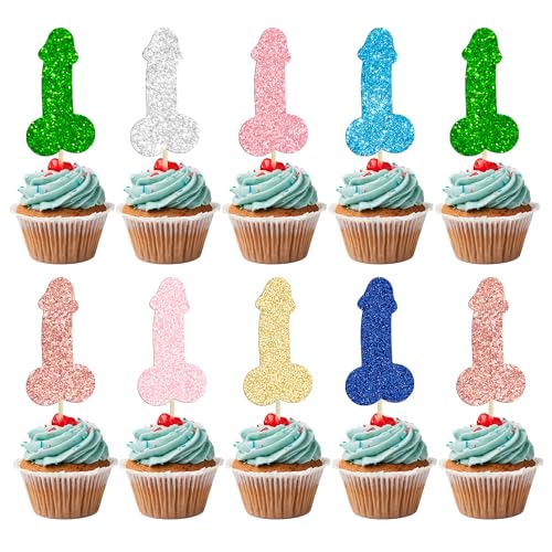 24 Stück Junggesellinnenabschied Cupcake Toppers Multi Glitter Hen Lustige Party Kuchen Pick Dekorationen für Hochzeit Verlobung Junggesellinnenabschied Geburtstag Party Kuchen Dekorationen Supplies 24 Stück Junggesellinnenabschied Cupcake Toppers Multi Glitter Hen Lustige Party Kuchen Pick Dekorationen für Hochzeit Verlobung Junggesellinnenabschied Geburtstag Party Kuchen Dekorationen Supplies von Ephlyn