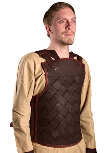 Epic Armoury 12050455 RFB Viking Leather Armour - Brown - L Torso, Unisex Erwachsene von Epic Armoury
