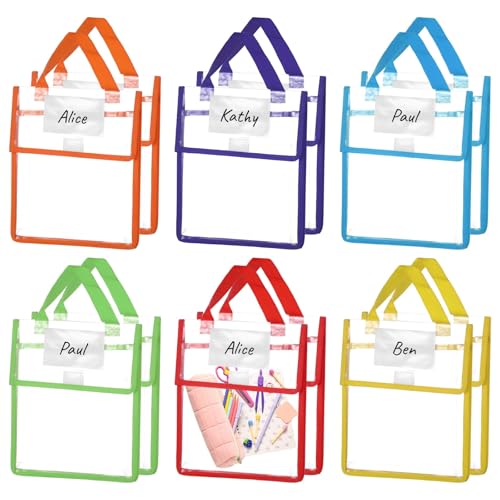 Dicke, transparente Buchtaschen mit Blanko-Namen von Epicover