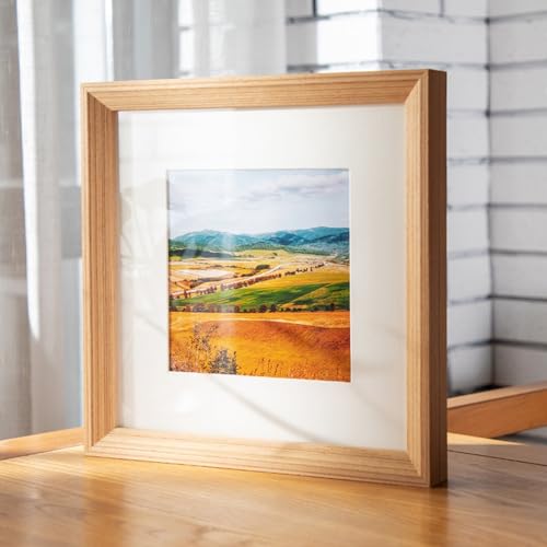 Epinki Bilderrahmen 33x33cm, Posterrahmen Vertikal, Quadrat Portraitrahmen Aufgehängt Holz Holzbilderrahmen, Holz Epinki Bilderrahmen 33x33cm, Posterrahmen Vertikal, Quadrat Portraitrahmen Aufgehängt Holz Holzbilderrahmen, Holz von Epinki