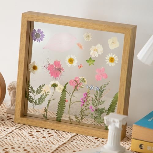 Epinki Bilderrahmen Holz & Glas, Fotorahmen Horizontal & Vertikal, Rechteck Portraitrahmen aufstellen Benutzt Holz & Glas Holzbilderrahmen, Holz Fotogröße 15x20cm von Epinki