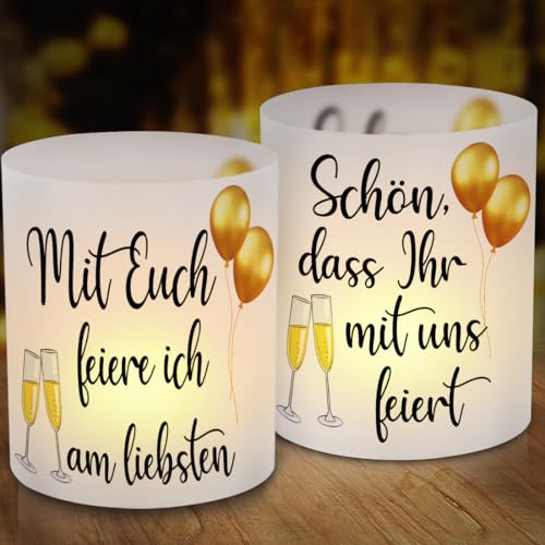 12 Windlicht Tischdeko Geburtstag, Karneval Fasching Tisch Deko, Hochzeits Windlichter Tischdeko, Mit Euch feiere ich am liebsten, Windlicht Geburtstagsdeko Geeignet für Frauen Männer Mädchen Jungen 12 Windlicht Tischdeko Geburtstag, Karneval Fasching Tisch Deko, Hochzeits Windlichter Tischdeko, Mit Euch feiere ich am liebsten, Windlicht Geburtstagsdeko Geeignet für Frauen Männer Mädchen Jungen von Epokus
