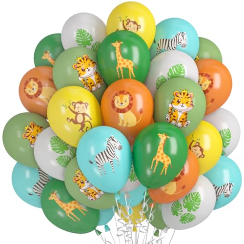 36 Stück Dschungel Party Luftballons, Tier Palmblätter Muster Ballon, Safari Tiere Druck Latexballons, Wildtiere Thema Party Deko für Geburtstag Baby Shower Kinder Dschungel Mottoparty Geburtstag 36 Stück Dschungel Party Luftballons, Tier Palmblätter Muster Ballon, Safari Tiere Druck Latexballons, Wildtiere Thema Party Deko für Geburtstag Baby Shower Kinder Dschungel Mottoparty Geburtstag von Epokus