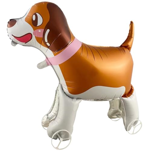 Hund Folienballon XXL, Walking Hunde Ballon mit Rädern, 3D Tiere Luftballon Stehend, für Kinder Geburtstag Party Hund Deko, Geschenk Mitgebsel Mädchen Junge, 1 Stück Hund Folienballon XXL, Walking Hunde Ballon mit Rädern, 3D Tiere Luftballon Stehend, für Kinder Geburtstag Party Hund Deko, Geschenk Mitgebsel Mädchen Junge, 1 Stück von Epokus
