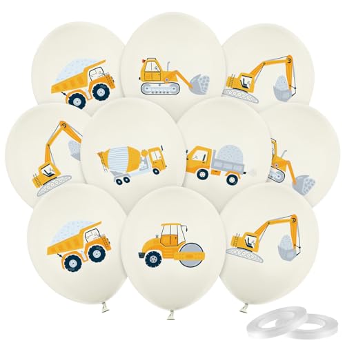 30 Stück Bagger Luftballons, Baufahrzeug Luftballons, Luftballon Baustellen Deko, Fahrzeuge Latex Ballons für Kinder Jungen Geburtstag Laster Kran Baustelle Kindergeburtstag Party Dekoration 30 Stück Bagger Luftballons, Baufahrzeug Luftballons, Luftballon Baustellen Deko, Fahrzeuge Latex Ballons für Kinder Jungen Geburtstag Laster Kran Baustelle Kindergeburtstag Party Dekoration von Epokus