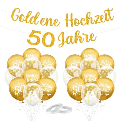 Goldene Hochzeit deko Set, 50. Gold Luftballons set, 50 Goldene Jubiläum Ballons, 50. Hochzeitstag Deko, Goldenehochzeit 50 Jahre Banner, 50. Jubiläum Goldener Ballons für Hochzeit Jubiläum Goldene Hochzeit deko Set, 50. Gold Luftballons set, 50 Goldene Jubiläum Ballons, 50. Hochzeitstag Deko, Goldenehochzeit 50 Jahre Banner, 50. Jubiläum Goldener Ballons für Hochzeit Jubiläum von Epokus