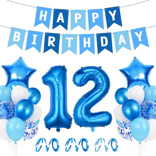 Luftballon 12. Geburtstag Blau, Ballon 12 Deko zum Geburtstag, Happy Birthday Folienballon, Riesen Folienballon Zahl 12, Ballon 12 Deko zum Geburtstag, Geburtstagsdeko Jungen 12 Jahr Luftballon 12. Geburtstag Blau, Ballon 12 Deko zum Geburtstag, Happy Birthday Folienballon, Riesen Folienballon Zahl 12, Ballon 12 Deko zum Geburtstag, Geburtstagsdeko Jungen 12 Jahr von Epokus