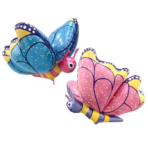 2 Stück Schmetterling Folienballon, XXL 4D Schmetterlinge Folienballon, Luftballon Geburtstagsdeko Mädchen, Folienballon Geburtstag Deko, Kindergeburtstag Party Ballon Deko 2 Stück Schmetterling Folienballon, XXL 4D Schmetterlinge Folienballon, Luftballon Geburtstagsdeko Mädchen, Folienballon Geburtstag Deko, Kindergeburtstag Party Ballon Deko von Epokus