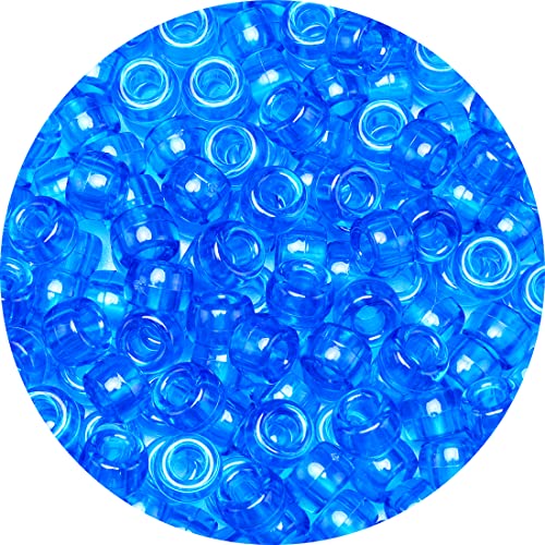 Eppingwin Perlen und Perlen-Sortimente (1000 Pony-Perlen, blau, transparent) von Eppingwin