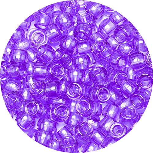 Eppingwin Perlen- und Perlen-Sortimente (1000 Pony-Perlen, lila, transparent) von Eppingwin