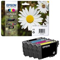4 EPSON 18 / T1806 schwarz, cyan, magenta, gelb Tintenpatronen von Epson