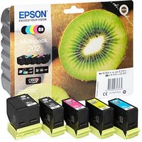 EPSON 202/T02E74  schwarz, Foto schwarz, cyan, magenta, gelb Druckerpatronen, 5er-Set von Epson
