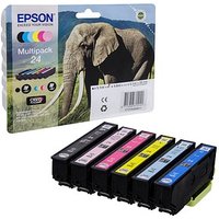 EPSON 24 / T2428 schwarz, cyan, magenta, gelb, light cyan, light magenta Druckerpatronen, 6er-Set EPSON 24 / T2428 schwarz, cyan, magenta, gelb, light cyan, light magenta Druckerpatronen, 6er-Set von Epson