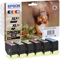 EPSON 378XL/478XL /T379D4  schwarz, cyan, magenta, gelb, rot, grau Druckerpatronen, 6er-Set von Epson