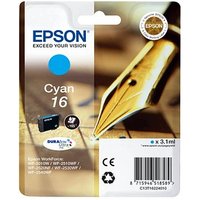 EPSON 16 / T1622  cyan Druckerpatrone von Epson