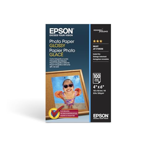 EPSON Foto Papier glänzend 100x150mm 100 Blatt 1er-Pack von Epson