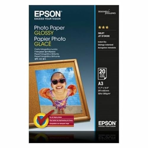 EPSON Foto Papier glänzend A3 20 Blatt 1er-Pack von Epson