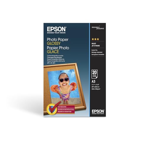 EPSON Foto Papier glänzend A3 20 Blatt 1er-Pack von Epson