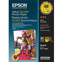 EPSON Fotopapier C13S400044 10,0 x 15,0 cm hochglänzend 183 g/qm 2x 20 Blatt EPSON Fotopapier C13S400044 10,0 x 15,0 cm hochglänzend 183 g/qm 2x 20 Blatt von Epson