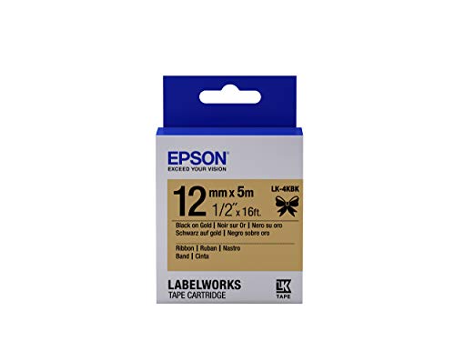 EPSON Ribbon LK-4KBK Satin gold/black von Epson