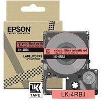EPSON Schriftband LK LK-4RBJ C53S672071, 12 mm schwarz auf rot von Epson